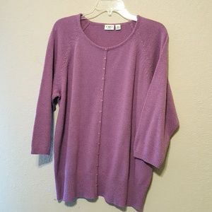 Cato 3/4 Sleeve Lilac Sweater - 18